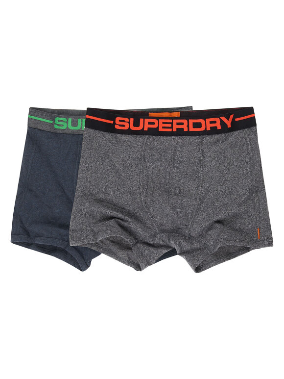 Superdry - SUPERDRY SPORT BOXER DOUBLE PACK | GREY/BLUE