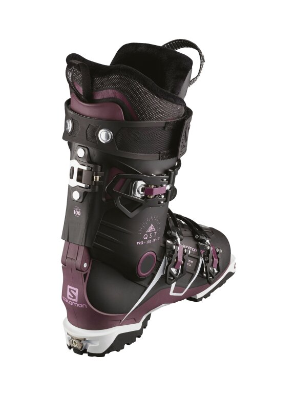 Skinnende Våd diagonal SALOMON QST PRO 110 TR W | BLACK / BURGUNDY / WHITE - Skistøvler - Ski -  Køb onl