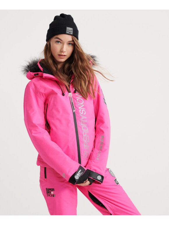 Skijakker - Superdry - SKI RUN TIL KVINDER | PINK GRIT