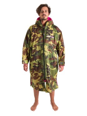 Dryrobe - Advance Long Sleeve Surf Poncho | Voksne | Camo/Pink