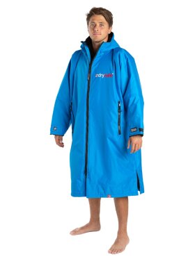 Dryrobe - Advanced Long Sleeve Surf Poncho - Voksne - Cobalt Blue/Black