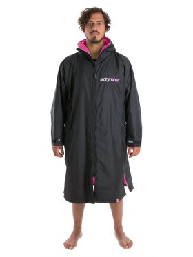 Dryrobe - Advance Long Sleeve Surf Poncho - Voksne - Black/Pink