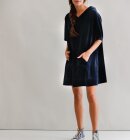Blue Sportswear - Malibu Velvet Kjole | Deep Navy  