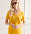 Superdry - V-halset T-shirt Kvinder | Pigment Yellow