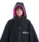 Dryrobe - Kid's Advance Long Sleeve Surf Poncho | Børn | Black/Pink