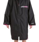 Dryrobe - Kid's Advance Long Sleeve Surf Poncho | Børn | Black/Pink