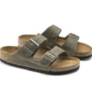 Birkenstock - Arizona Nubuklæder Sandaler - Unisex - Faded Khaki - Normal 