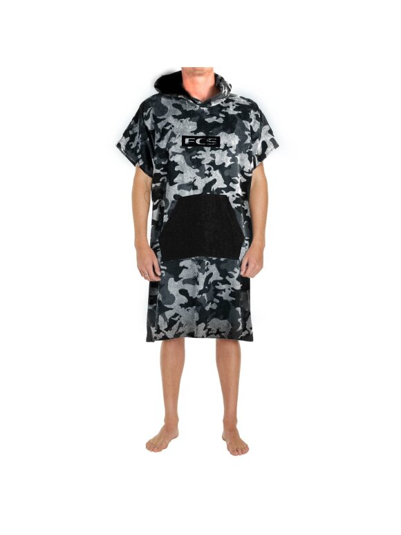FCS - Surf Towel Poncho | Camo/Black | One Size