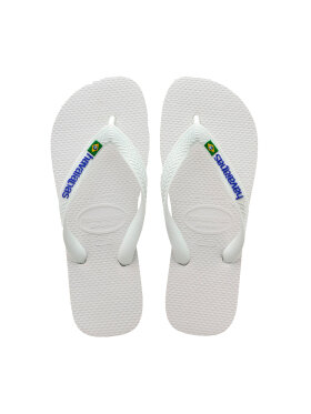 Havaianas - Brasil Logo Klipklapper - Unisex - White