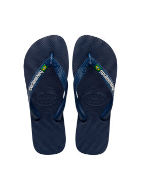 Havaianas - Brasil Logo Klipklapper - Unisex - Navy Blue