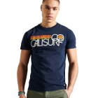 Superdry - Cali Surf Graphic T-Shirt | Herrer | Nautical Navy