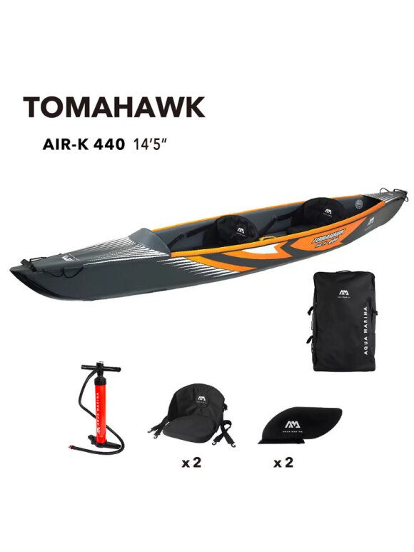 Aqua Marina - Tomahawk Air-K 440 SUP kajak 2 personer