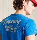 Superdry - Workwear Graphic T-Shirt - Herre - Blue Bottle Marl