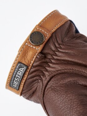 Hestra - Deerskin Wool Tricot Handske - Herre - Navy/Chokolate
