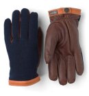 Hestra - Deerskin Wool Tricot Handske - Herre - Navy/Chokolate