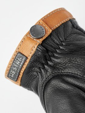 Hestra - Deerskin Wool Tricot Handske - Herre - Charcoal/Black