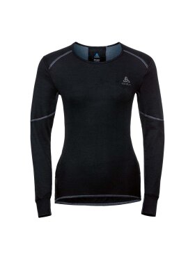 Odlo - Women's Active X-warm Skiundertrøje - Dame - Black