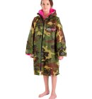 Dryrobe - Kid's Advance Long Sleeve Surf Poncho | Børn | Camo/Pink