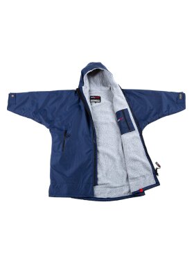 Dryrobe - Kid's Advance Long Sleeve Surf Poncho | Børn | Navy/Grey