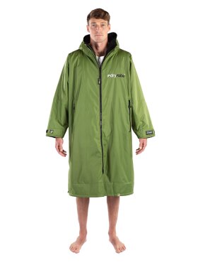 Dryrobe - Advance Long Sleeve Surf Poncho - Voksne - Forest Green/Black