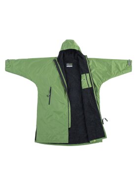 Dryrobe - Advance Long Sleeve Surf Poncho - Voksne - Forest Green/Black