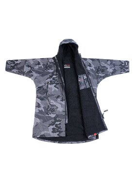 Dryrobe - Advance Long Sleeve Surf Poncho - Voksne - Black Camo/Black