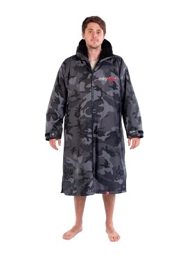 Dryrobe - Advance Long Sleeve Surf Poncho - Voksne - Black Camo/Black