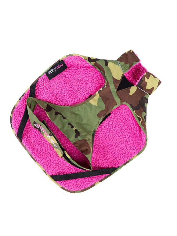 Dryrobe - Dryrobe poncho til hunde | Camo/Pink