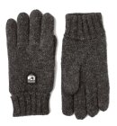 Hestra - Basic Uldhandsker - Unisex - Charcoal/Mørkegrå