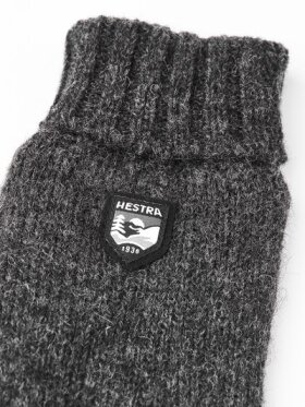 Hestra - Basic Uldhandsker - Unisex - Charcoal/Mørkegrå