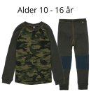 Helly Hansen - Kid's Merinould Skiundertøj Sæt | Børn 10 - 16 år | Green Pine