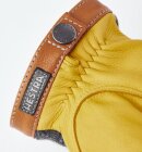 Hestra - Deerskin Wool Tricot Handske - Herre - Charcoal/Natural Yellow