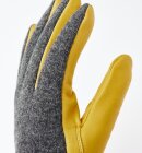 Hestra - Deerskin Wool Tricot Handske - Herre - Charcoal/Natural Yellow
