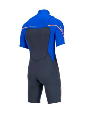 Pro Limit - Men's Fusion Freezip Short 2/2 Våddragt | Herrer | Grey/Orange/Blue