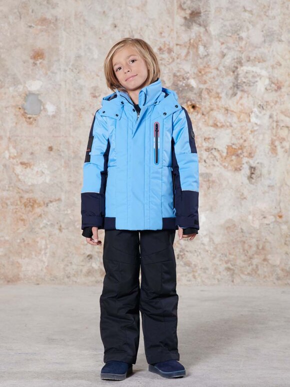 Poivre Blanc - Kontrast skijakke til børn | multi arc blue 