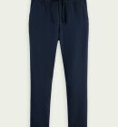 Scotch & Soda - Men's Warren straight-fit hør bukser | Herrer | Night Melange