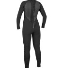 O'Neill - Women's Reactor II 3/2mm Back Zip Full våddragt | Damer | Black/Black