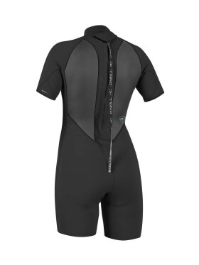 O'Neill - Women's Reactor II 2mm Back Zip S/S Spring våddragt | Damer | Black/Back