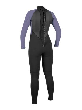 O'Neill - Women's Reactor II 3/2mm Back Zip Full våddragt | Damer | Black/Mist