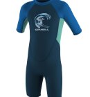 O'Neill - Toddler Reactor II 2mm Back Zip S/S shorty våddragt | Børn | Slate/Aqua/Ocean