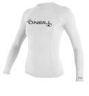 O'Neill - Women's Basic Long Sleeve Rash Guard | Damer | White