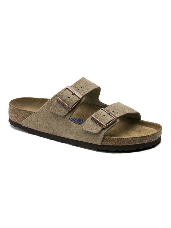 Ru børn Kunstig Birkenstock => Arizona Ruskindslæder Sandaler, Unisex - Taupe