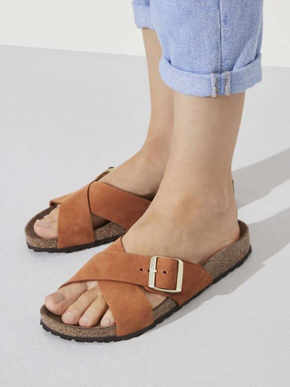 Nybegynder kapitalisme Ikke vigtigt Birkenstock - Siena Nubuklæder Sandaler (smal), Dame - Pecan