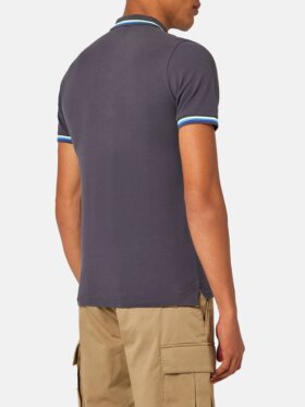 Sundek - Men's Brice Polo Shirt m. tricolore striber | Herre | Midnight 