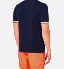 Sundek - Men's Brice Polo Shirt m. tricolore striber | Herre | Navy