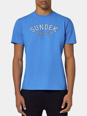 Sundek - Men's Printed T-shirt | Herre | Reef Blue