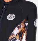 Rip Curl - Women's G Bomb Long Sleeve Front Zip Neopren Jakke | Dame | Black/Gold