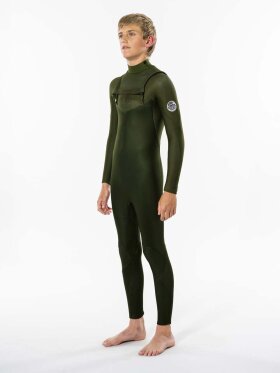 Rip Curl - Junior Dawn Patrol 3/2mm Chest Zip | Børn | Green 