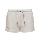 Superdry - Women's Vintage Logo Jersey shorts i økologisk bomuld | Dame | Glacier Grey Marl