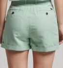 Superdry - Women's Studios shorts i hør | Dame | Blue Surf